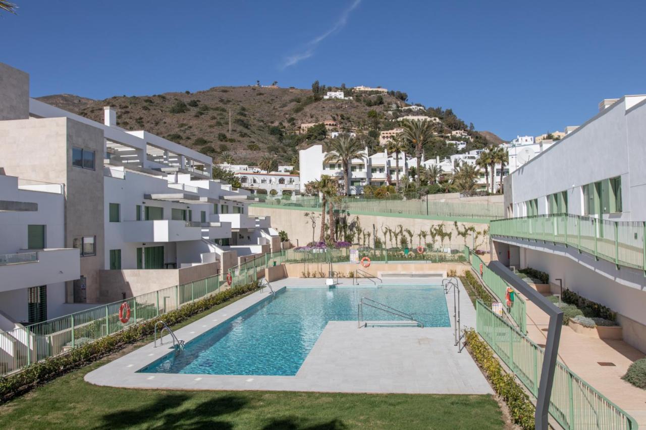 Precioso Apartamento Frente A La Playa Con Piscina Mojacar Bagian luar foto
