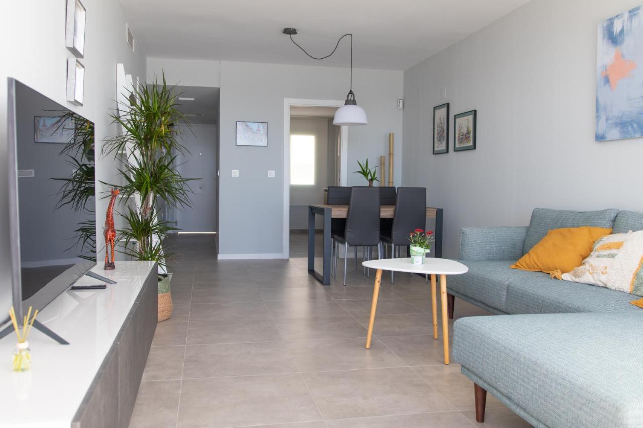 Precioso Apartamento Frente A La Playa Con Piscina Mojacar Bagian luar foto